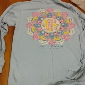 Simply Southern Blue Long Sleeve Shirt